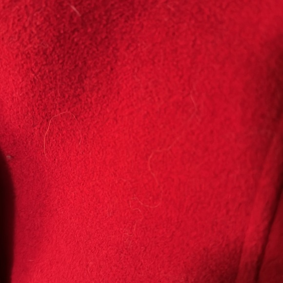 Red wool peacoat, size 10, NWOT - Picture 5 of 5